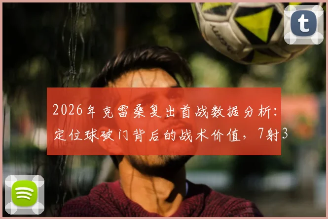 2026年克雷桑复出首战数据分析：定位球破门背后的战术价值，7射3正效率解读及后续表现预测